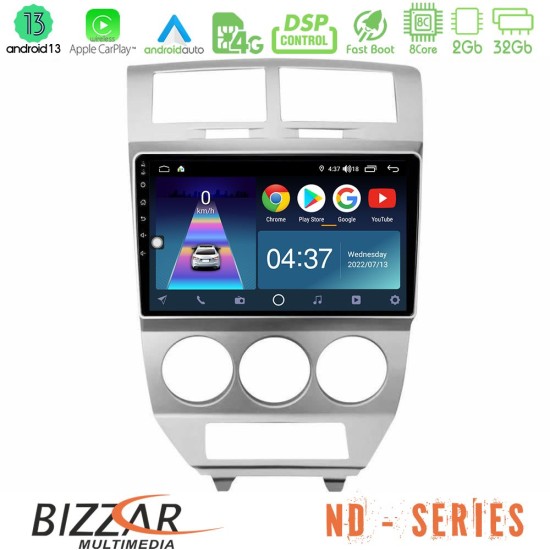 Bizzar ND Series 8Core Android13 2+32GB Dodge Caliber 2006-2011 Navigation Multimedia Tablet 10"