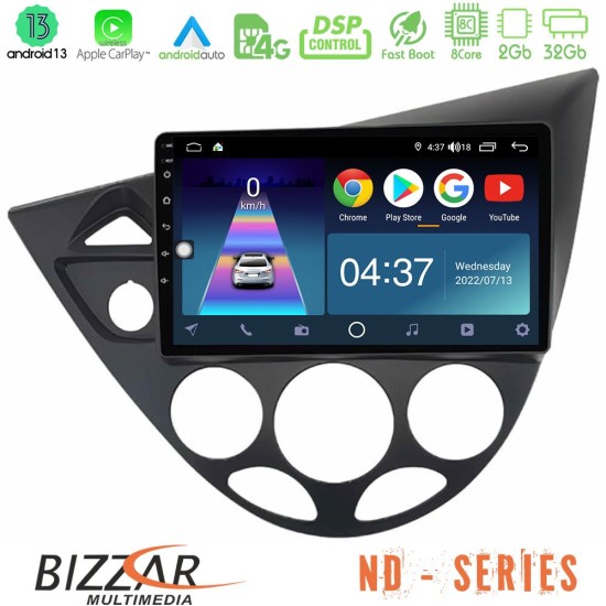 Bizzar ND Series 8Core Android13 2+32GB Ford Focus 1999-2004 Navigation Multimedia Tablet 9"