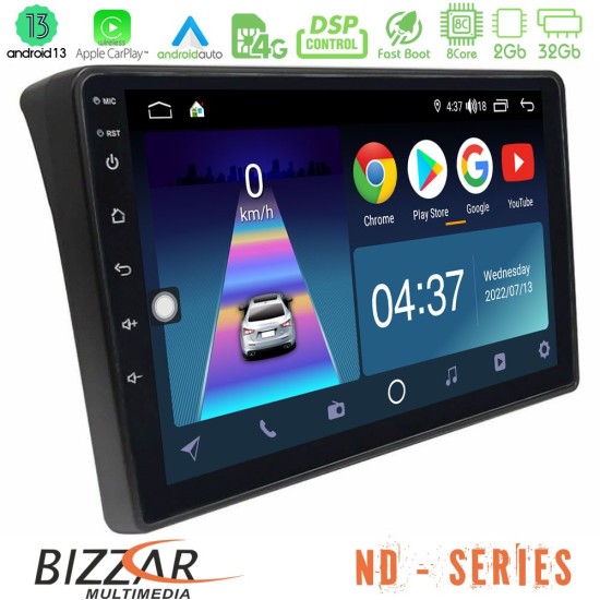 Bizzar ND Series 8Core Android13 2+32GB Fiat Ducato/Citroen Jumper/Peugeot Boxer Navigation Multimedia Tablet 9"