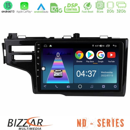 Bizzar ND Series 8Core Android13 2+32GB Honda Jazz 2013-2020 Navigation Multimedia Tablet 9"