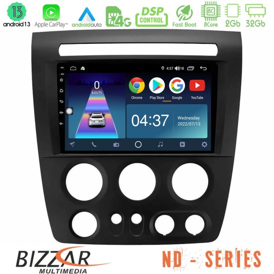 Bizzar ND Series 8Core Android13 2+32GB Hummer H3 2005-2009 Navigation Multimedia Tablet 9"