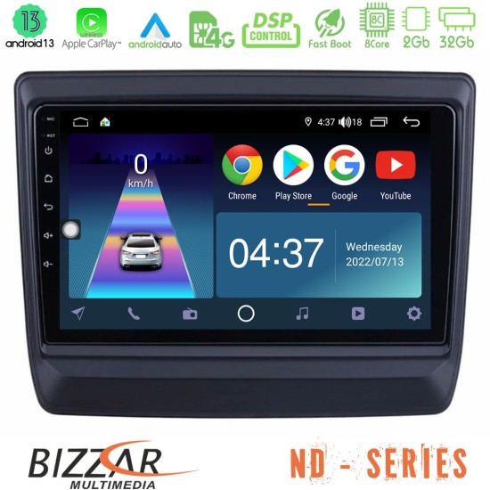 Bizzar ND Series 8Core Android13 2+32GB Isuzu D-MAX 2020-2023 Navigation Multimedia Tablet 9"