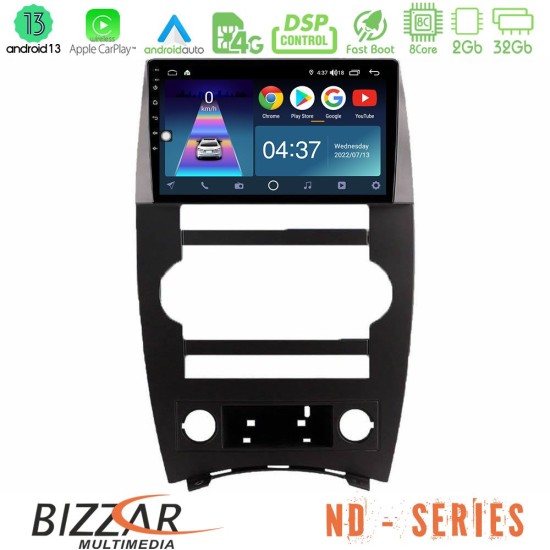 Bizzar ND Series 8Core Android13 2+32GB Jeep Commander 2007-2008 Navigation Multimedia Tablet 9"