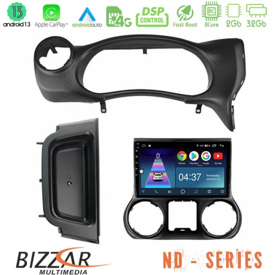 Bizzar ND Series 8Core Android13 2+32GB Jeep Wrangler 2014-2017 Navigation Multimedia Tablet 10"