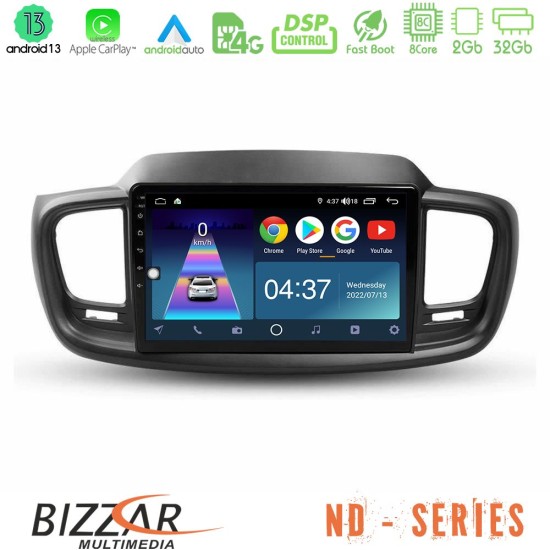 Bizzar ND Series 8Core Android13 2+32GB Kia Sorento 2018-2021 Navigation Multimedia Tablet 9"