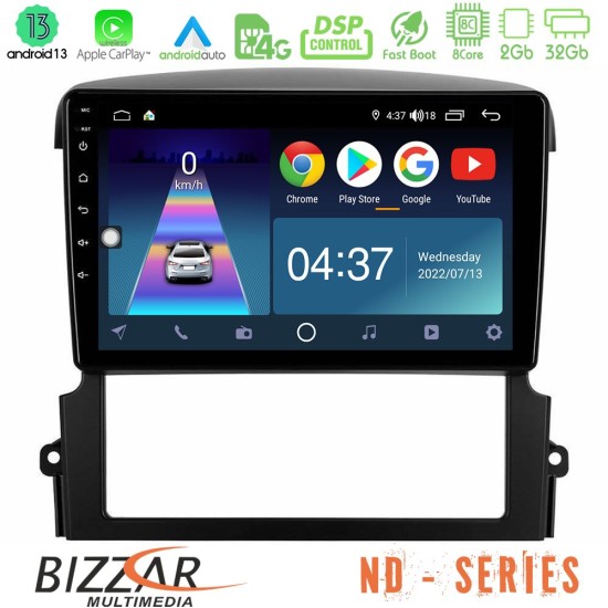 Bizzar ND Series 8Core Android13 2+32GB Kia Sorento Navigation Multimedia Tablet 9"