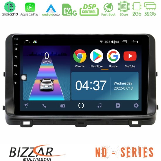 Bizzar ND Series 8Core Android13 2+32GB Kia Ceed 2018-2023 Navigation Multimedia Tablet 9"