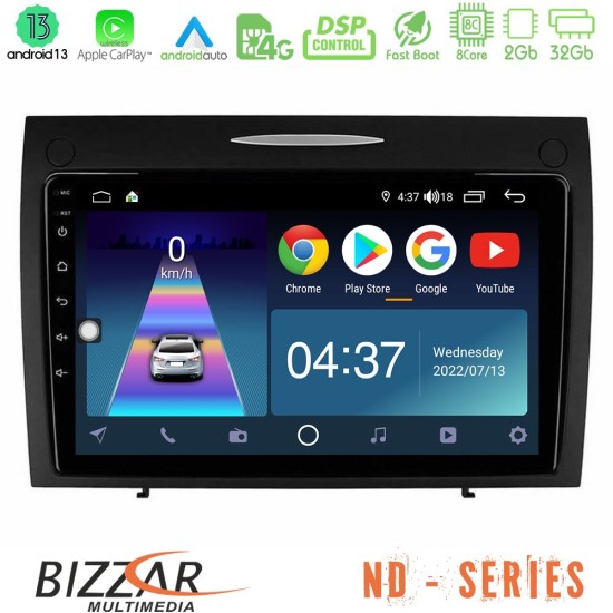 Bizzar ND Series 8Core Android13 2+32GB Mercedes SLK Class Navigation Multimedia Tablet 9"