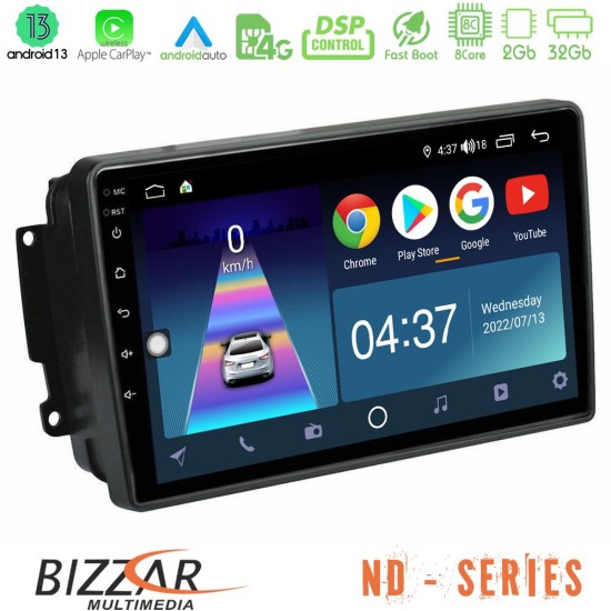 Bizzar ND Series 8Core Android13 2+32GB Mercedes C/CLK/G Class (W203/W209) Navigation Multimedia Tablet 9"