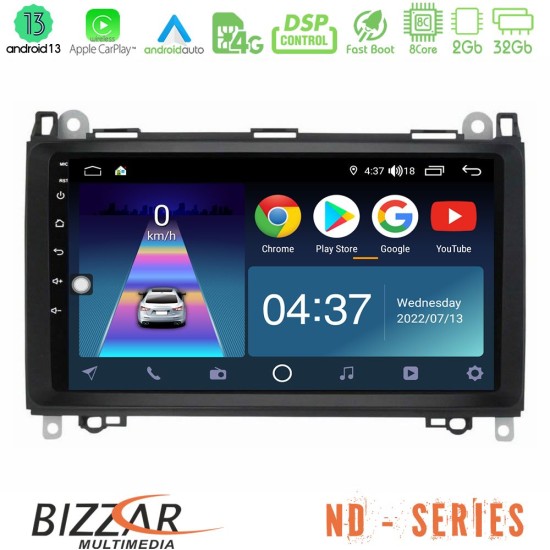 Bizzar ND Series 8Core Android13 2+32GB Mercedes A/B/Vito/Sprinter Class Navigation Multimedia Tablet 9"