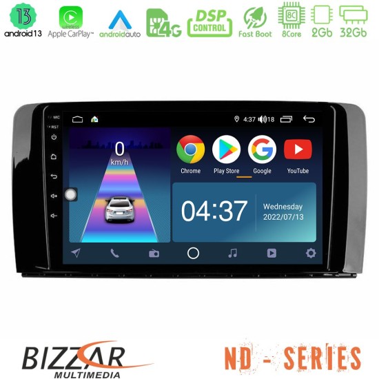 Bizzar ND Series 8Core Android13 2+32GB Mercedes R Class Navigation Multimedia Tablet 9"