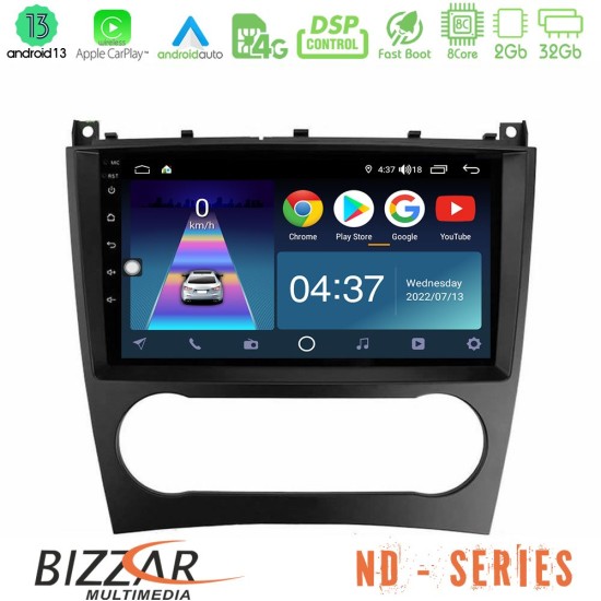 Bizzar ND Series 8Core Android13 2+32GB Mercedes W203 Facelift Navigation Multimedia Tablet 9"