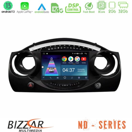 Bizzar ND Series 8Core Android13 2+32GB Mini Cooper R50 Navigation Multimedia Tablet 9"