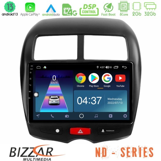 Bizzar ND Series 8Core Android13 2+32GB Mitsubishi ASX Navigation Multimedia Tablet 10"