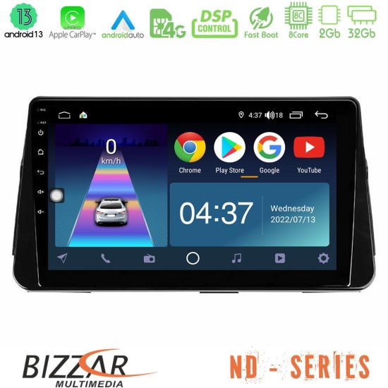 Bizzar ND Series 8Core Android13 2+32GB Nissan Micra K14 Navigation Multimedia Tablet 10"