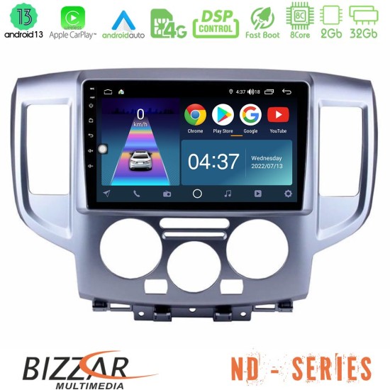 Bizzar ND Series 8Core Android13 2+32GB Nissan NV200 Navigation Multimedia Tablet 9"