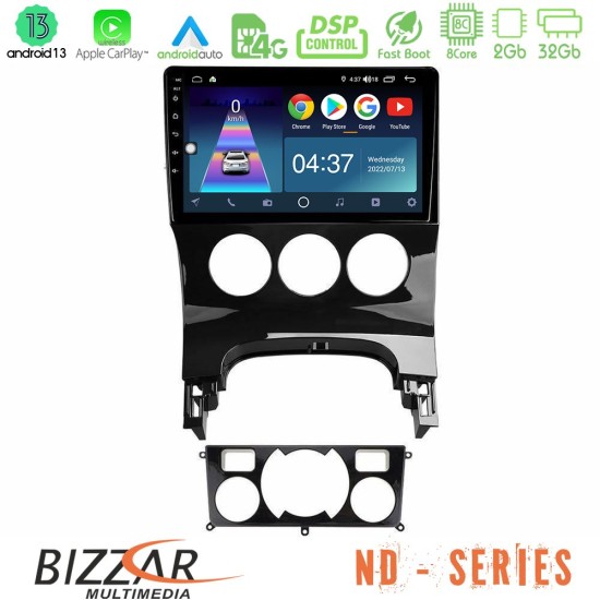 Bizzar ND Series 8Core Android13 2+32GB Peugeot 3008 AUTO A/C Navigation Multimedia Tablet 9"