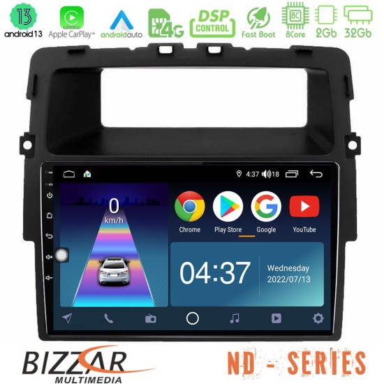 Bizzar ND Series 8Core Android13 2+32GB Renault/Nissan/Opel Navigation Multimedia Tablet 10"