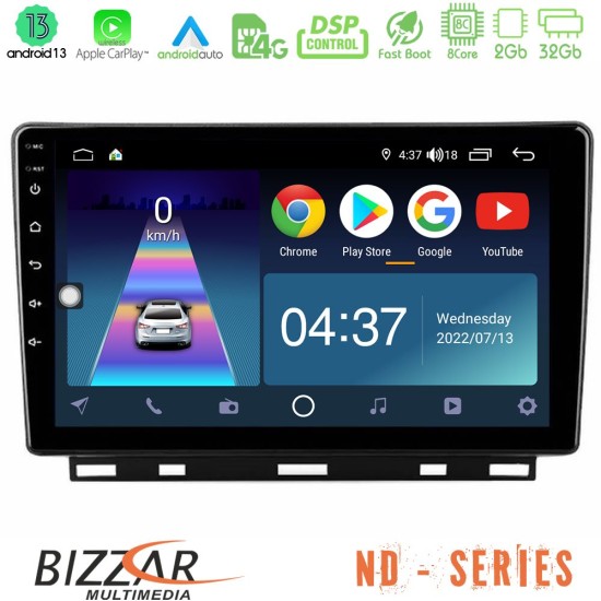 Bizzar ND Series 8Core Android13 2+32GB Renault Clio 5 2020-2024 Navigation Multimedia Tablet 9"