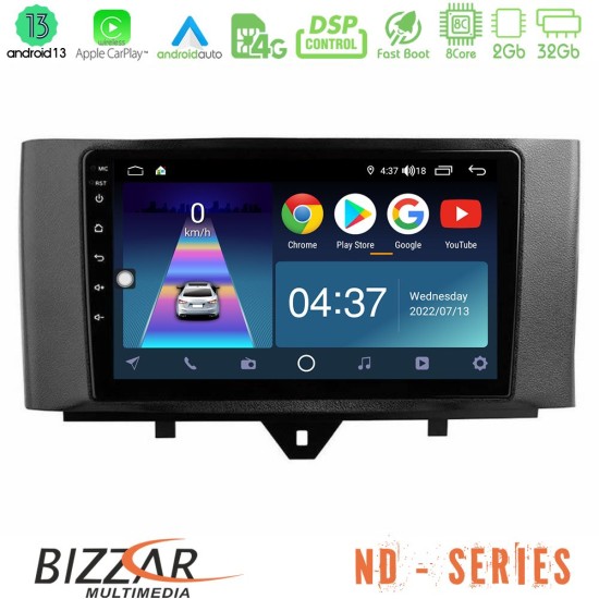 Bizzar ND Series 8Core Android13 2+32GB Smart 451 Facelift Navigation Multimedia Tablet 9"