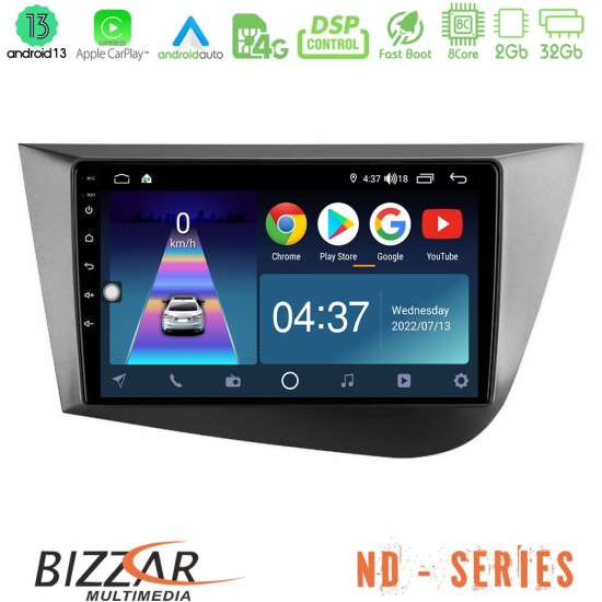 Bizzar ND Series 8Core Android13 2+32GB Seat Leon Navigation Multimedia Tablet 9"