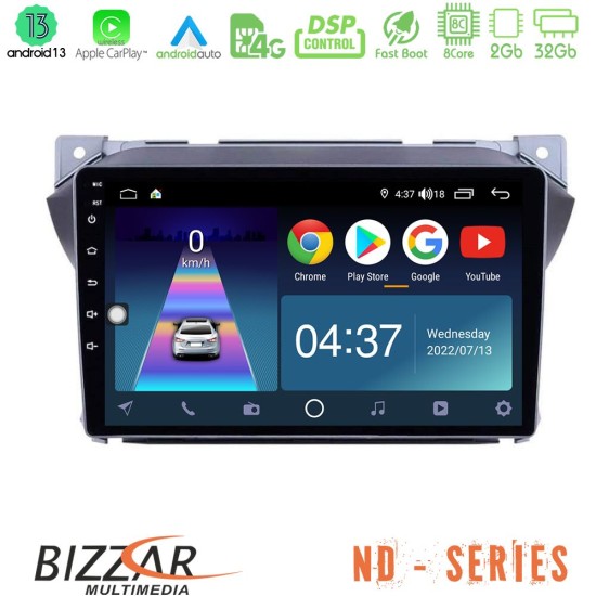 Bizzar ND Series Suzuki Alto & Nissan Pixo 8Core Android13 2+32GB Navigation Multimedia Tablet 9″