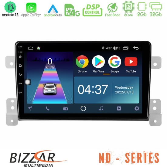 Bizzar ND Series 8Core Android13 2+32GB Suzuki Grand Vitara Navigation Multimedia Tablet 9"