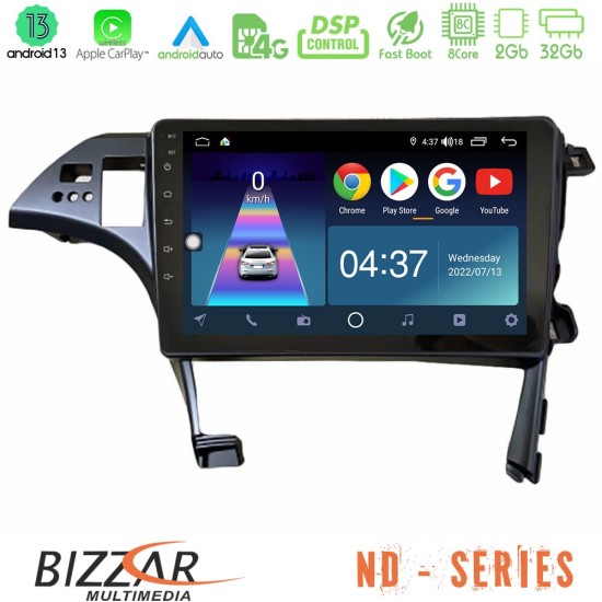 Bizzar ND Series 8Core Android13 2+32GB Toyota Prius 2010-2015 Navigation Multimedia Tablet 10"