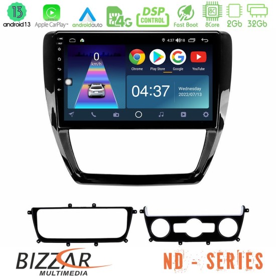 Bizzar ND Series 8Core Android13 2+32GB VW Jetta Navigation Multimedia Tablet 10"