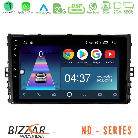 Bizzar ND Series 8Core Android13 2+32GB VW MQB 2017-> Navigation Multimedia Tablet 9"