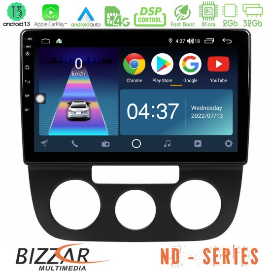 Bizzar ND Series 8Core Android13 2+32GB VW Jetta Navigation Multimedia Tablet 10"