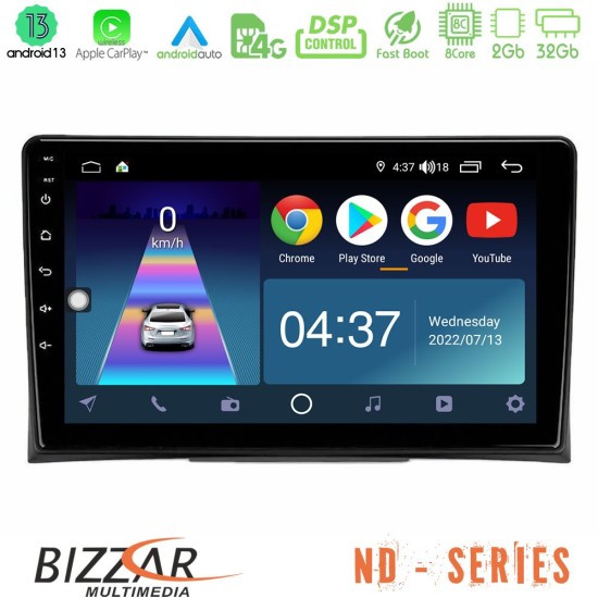 Bizzar ND Series 8Core Android13 2+32GB VW Transporter 2003-2015 Navigation Multimedia Tablet 9"