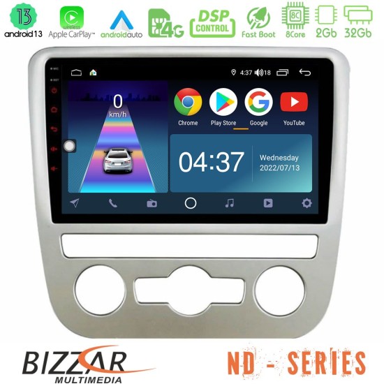 Bizzar ND Series 8Core Android13 2+32GB VW Scirocco 2008 – 2014 Navigation Multimedia Tablet 9"