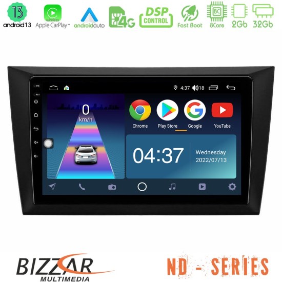 Bizzar ND Series 8Core Android13 2+32GB Vw Golf 6 Navigation Multimedia Tablet 9"