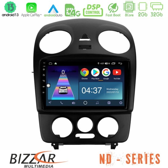 Bizzar ND Series 8Core Android13 2+32GB VW Beetle Navigation Multimedia Tablet 9"