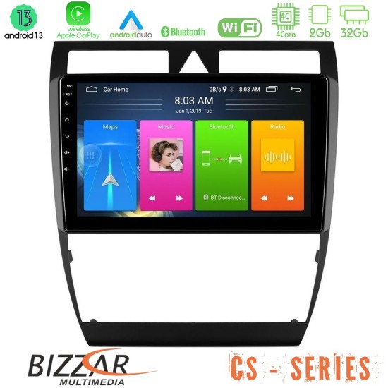 Bizzar CS Series 4Core Android13 2+32GB Audi A6 (C5) 1997-2004 Navigation Multimedia Tablet 9"