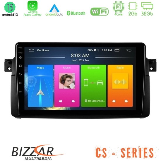 Bizzar CS Series 4Core Android13 2+32GB BMW E46 Navigation Multimedia Tablet 9"