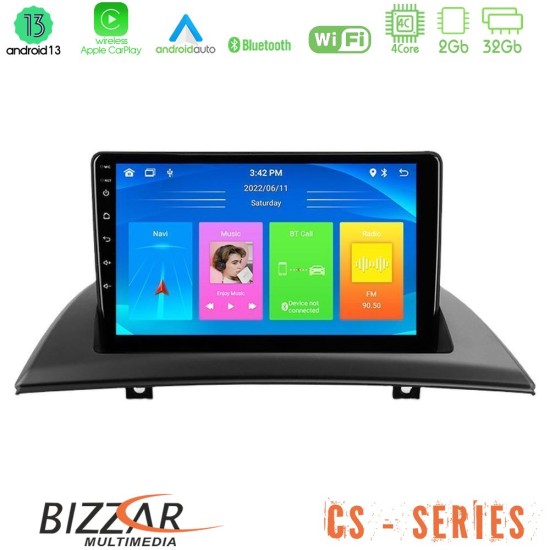 Bizzar CS Series 4Core Android13 2+32GB BMW E83 Navigation Multimedia Tablet 9"