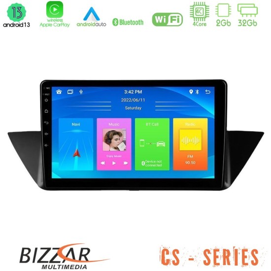 Bizzar CS Series 4Core Android13 2+32GB BMW Χ1 E84 Navigation Multimedia Tablet 10"