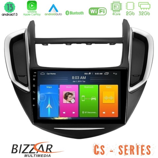 Bizzar CS Series 4Core Android13 2+32GB Chevrolet Trax 2013-2020 Navigation Multimedia Tablet 9"