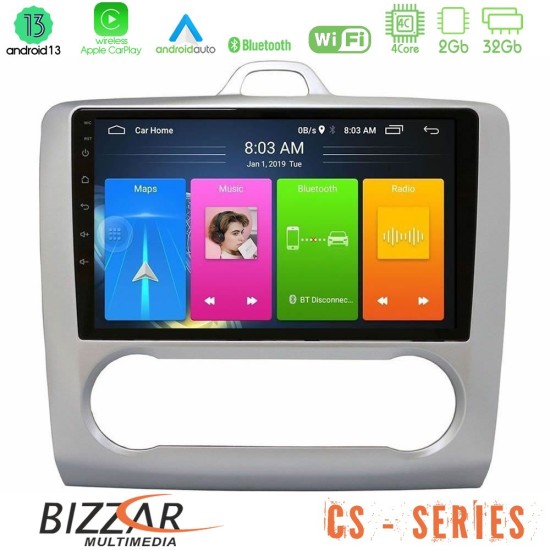 Bizzar CS Series 4Core Android13 2+32GB Ford Focus Auto AC Navigation Multimedia Tablet 9"