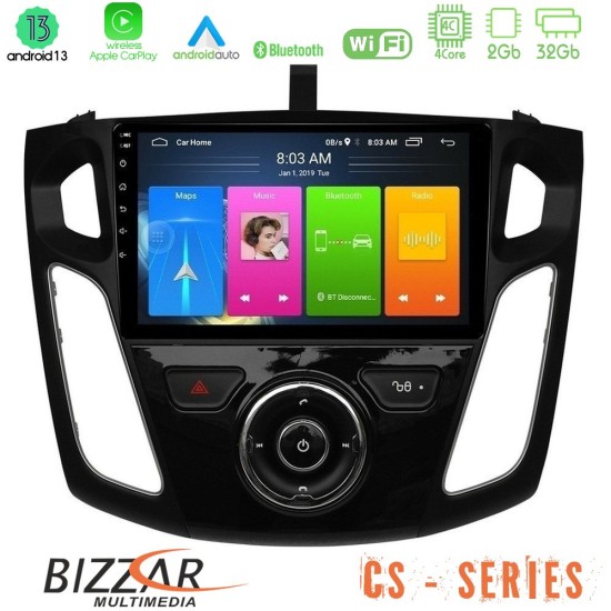 Bizzar CS Series 4Core Android13 2+32GB Ford Focus 2012-2018 Navigation Multimedia Tablet 9"