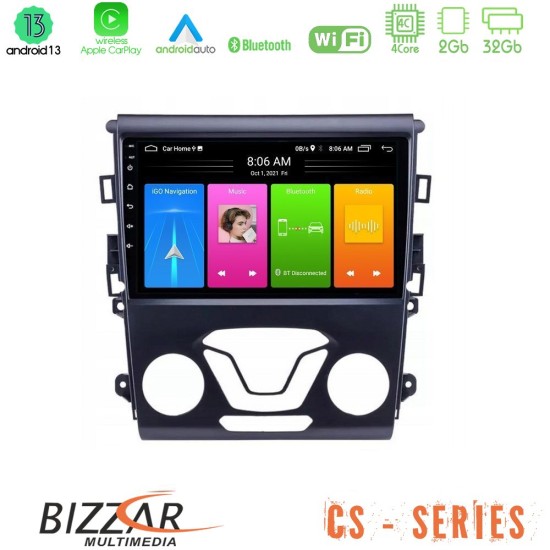 Bizzar CS Series 4Core Android13 2+32GB Ford Mondeo 2014-2017 Navigation Multimedia Tablet 9"