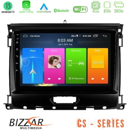 Bizzar CS Series 4Core Android13 2+32GB Ford Ranger 2017-2022 Navigation Multimedia Tablet 9"