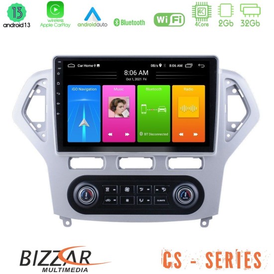 Bizzar CS Series 4Core Android13 2+32GB Ford Mondeo 2007-2011 (Auto A/C) Navigation Multimedia Tablet 9"