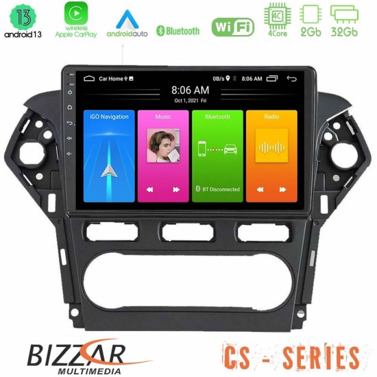 Bizzar CS Series 4Core Android13 2+32GB Ford Mondeo 2011-2014 Navigation Multimedia Tablet 9"