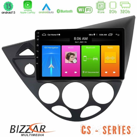 Bizzar CS Series 4Core Android13 2+32GB Ford Focus 1999-2004 Navigation Multimedia Tablet 9"