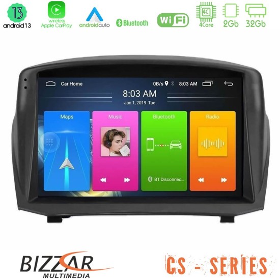 Bizzar CS Series 4Core Android13 2+32GB Ford Fiesta 2008-2016 Navigation Multimedia Tablet 9" (Oem Style)