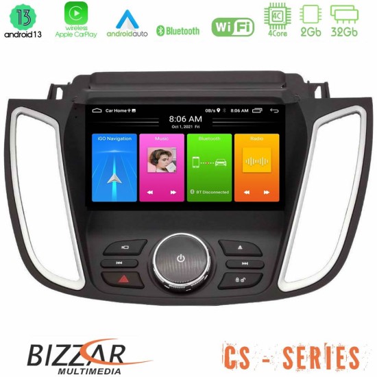 Bizzar CS Series 4Core Android13 2+32GB Ford Kuga/C-Max 2013-2019 Navigation Multimedia Tablet 9"