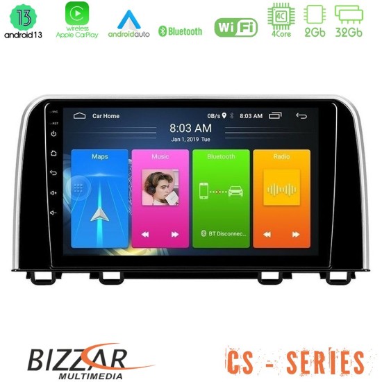 Bizzar CS Series 4Core Android13 2+32GB Honda CR-V 2019-> Navigation Multimedia Tablet 10"